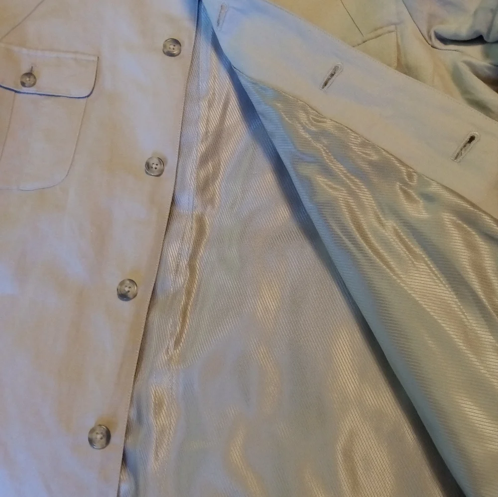 Linen Claiborne Luxe Lined Linen Jacket /Coat / Shirtjack Size Large